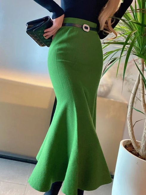 Women's Skirts Autumn Winter Fashion Long Skirts
